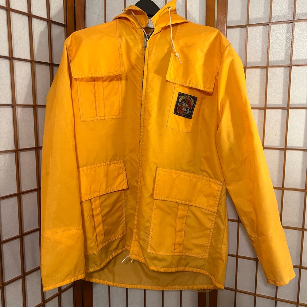 Vintage Bright Gold Stearns Fisherman’s Boat Jacket XL